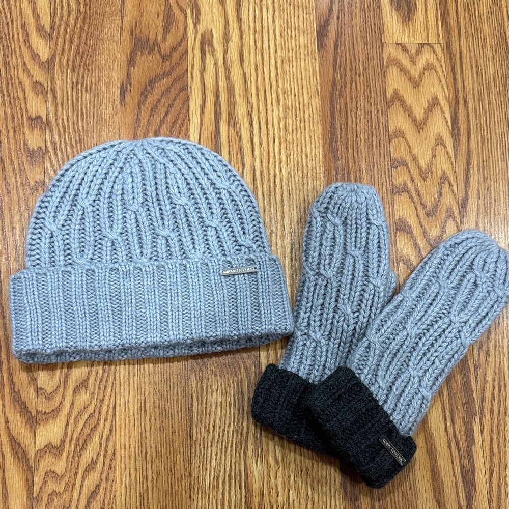 Women’s Michael Kors Knit Beanie and Mittens Set